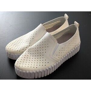 Isle Jacobson Tulip 141 Platform Sneakers Slip On Shoes Size 40 Off White / Ylw